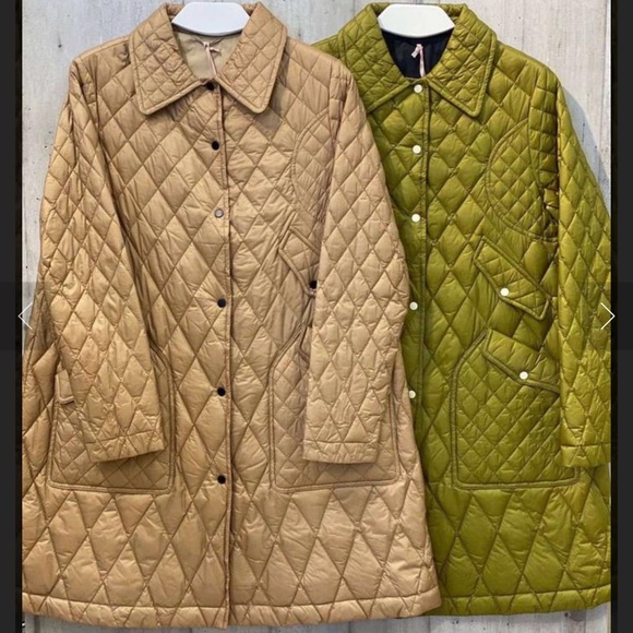 Liture Italian beige coat trench down down jacket light spring coat natural down - Picture 2 of 9